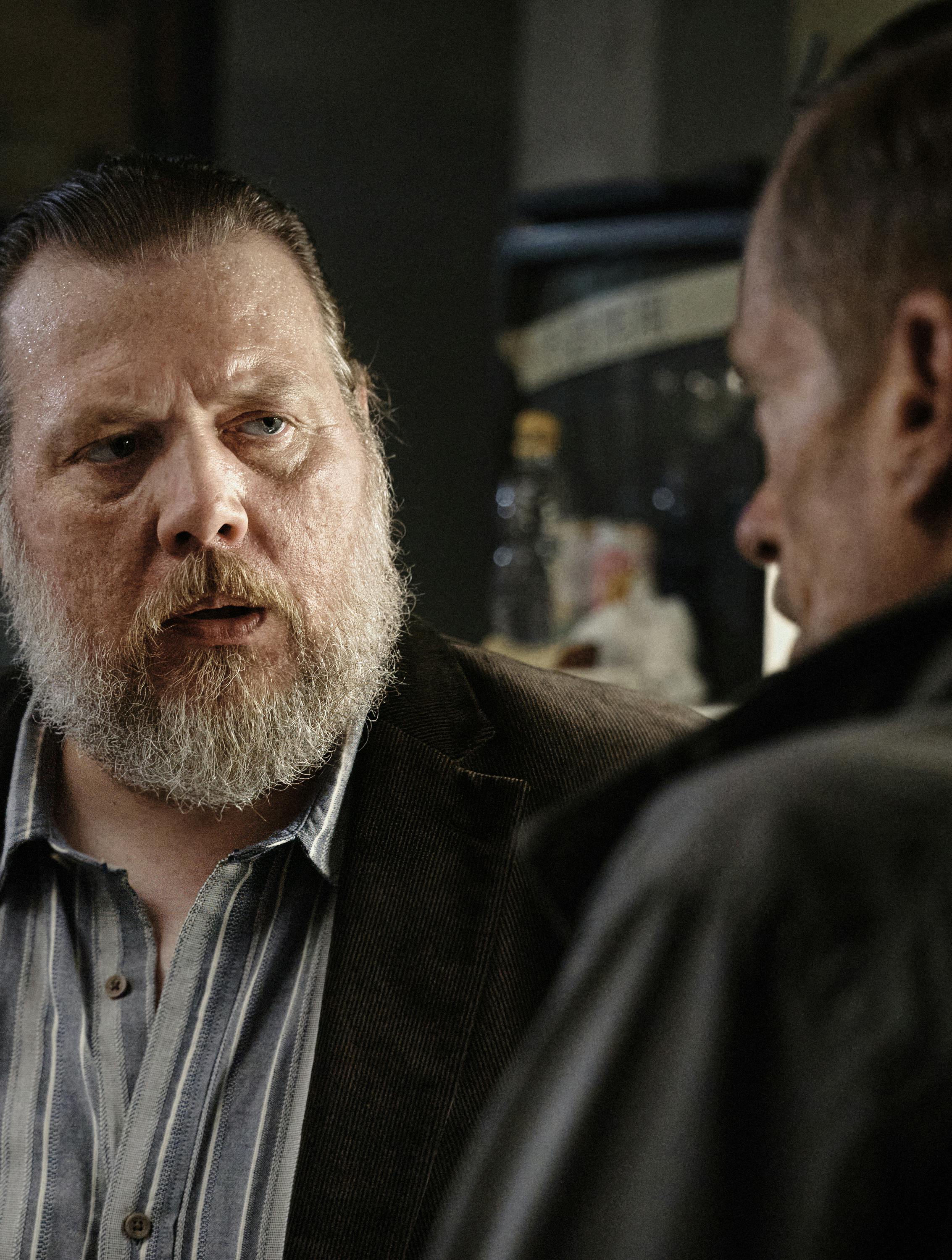 The Legend. (L to R) Nicolas Bro as Folke and Dan Boie Kratfeldt as Niko in The Legend. Cr. Courtesy of Netflix © 2024