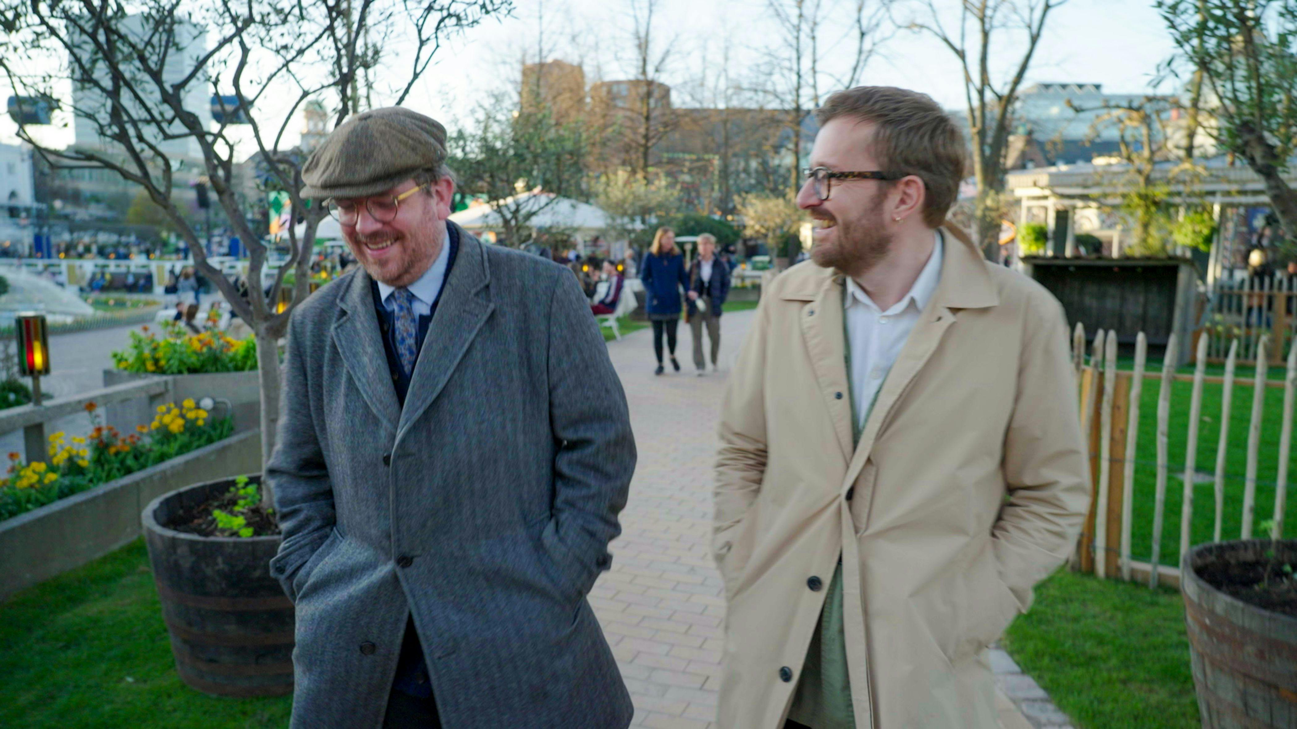 Frederik Cilius og Rasmus Bruun i 'Manden i hullet'.