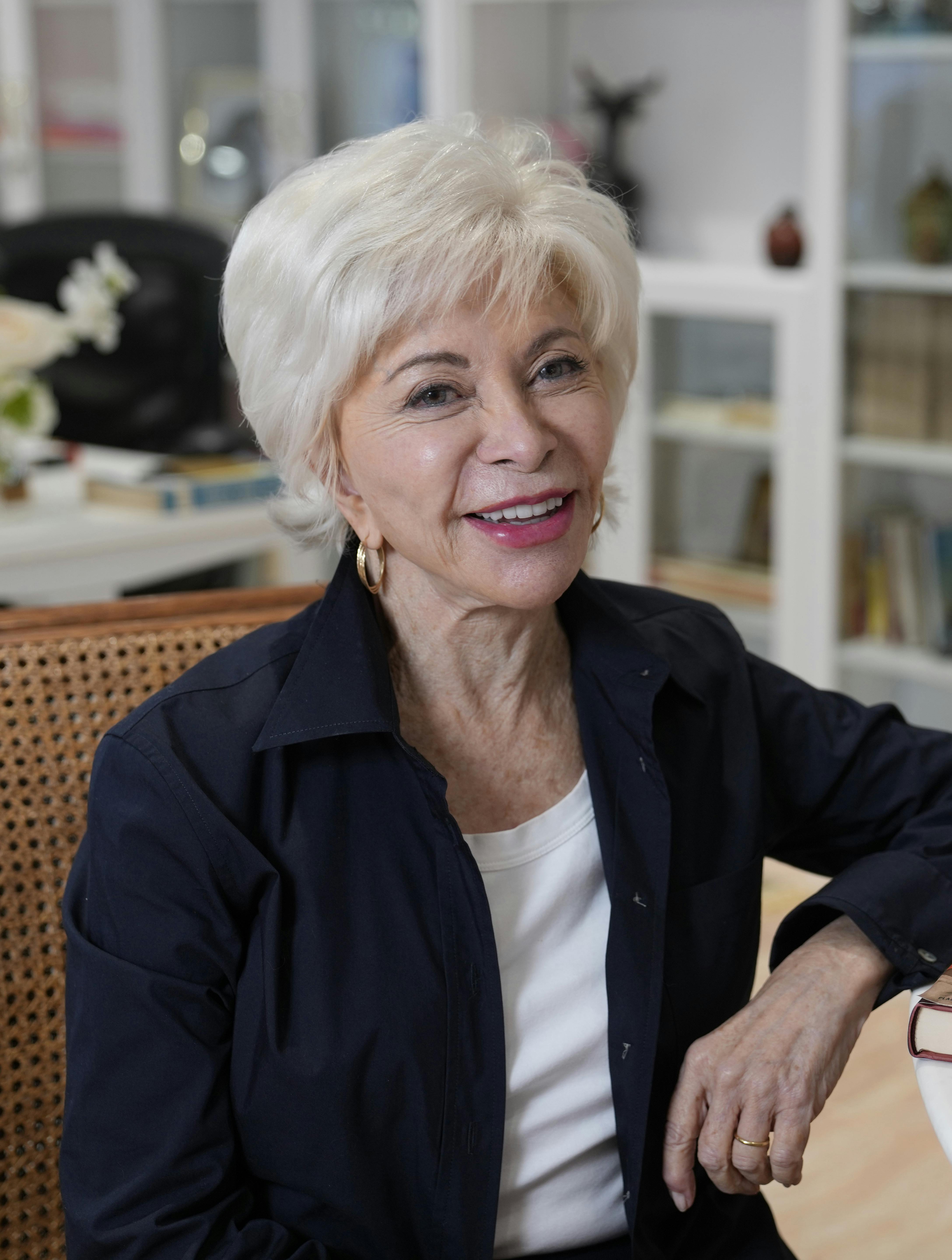 Author Isabel Allende poses at her writing studio in Sausalito, Calif., on April 12, 2023. (AP Photo/Eric Risberg, File)