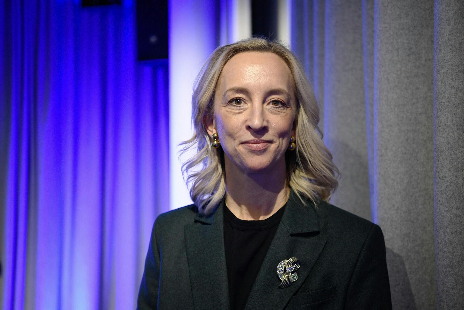 STOCKHOLM, SVERIGE 20250207 Anna Wikland (Sverigechef på Google) under Prompt SM som är ett initiativ av Google Sverige i samarbete med Digitalidag - en del av Post- och telestyrelsen (PTS). Foto: Viktoria Bank/TT / TT / Kod 12190