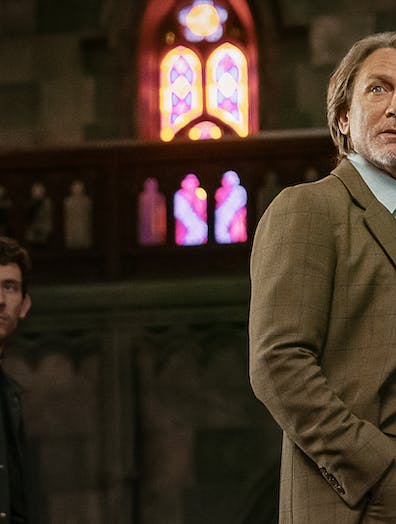 Josh O’Connor og Daniel Craig i 'Wake Up Dead Man: A Knives Out Mystery' 