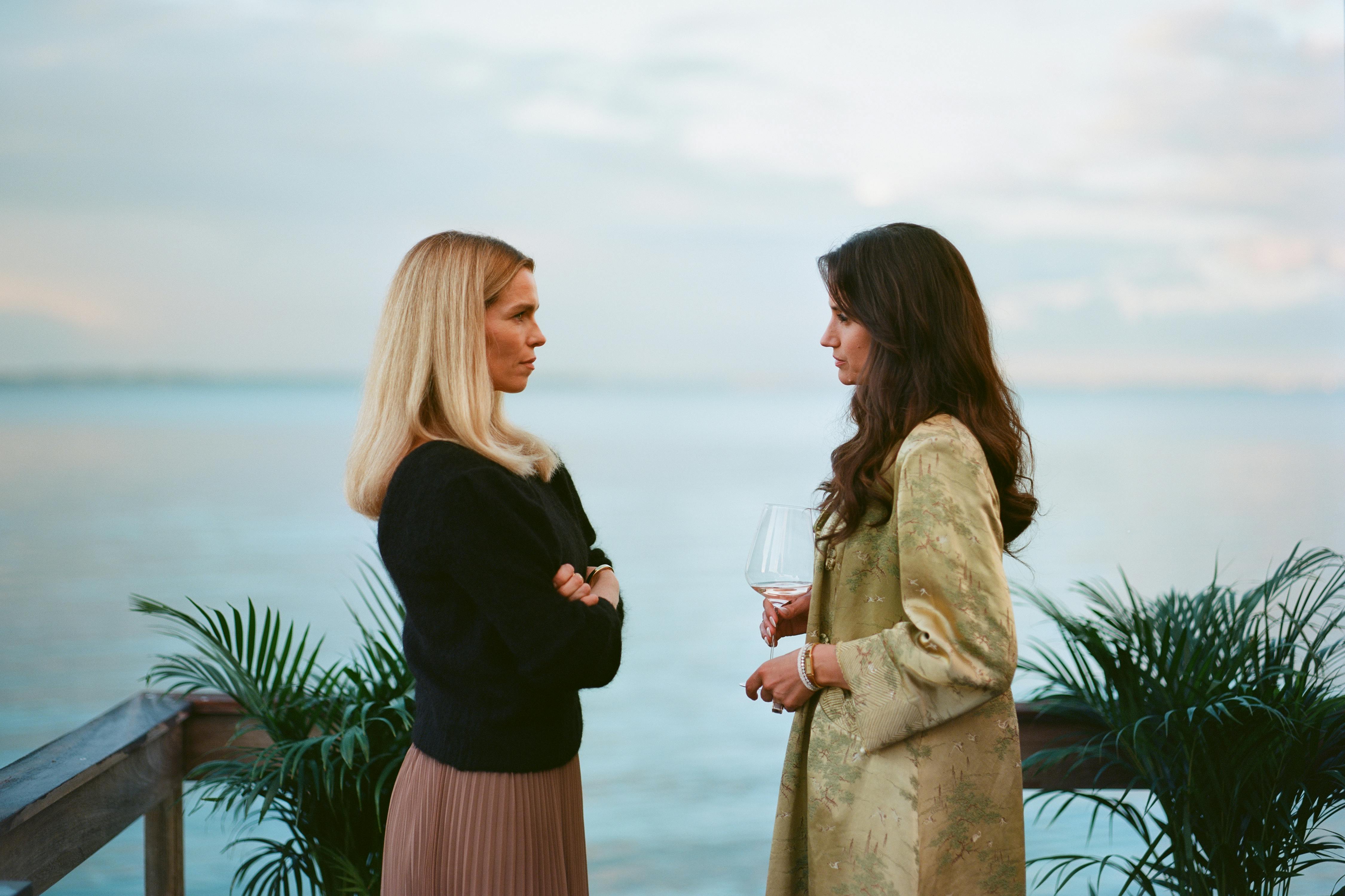 Reservatet. (L to R) Marie Bach Hansen as Cecile Mike Vinter-Jensen and Danica Curcic as Katarina Hoffmann in Reservatet. Cr. Courtesy of Netflix © 2024