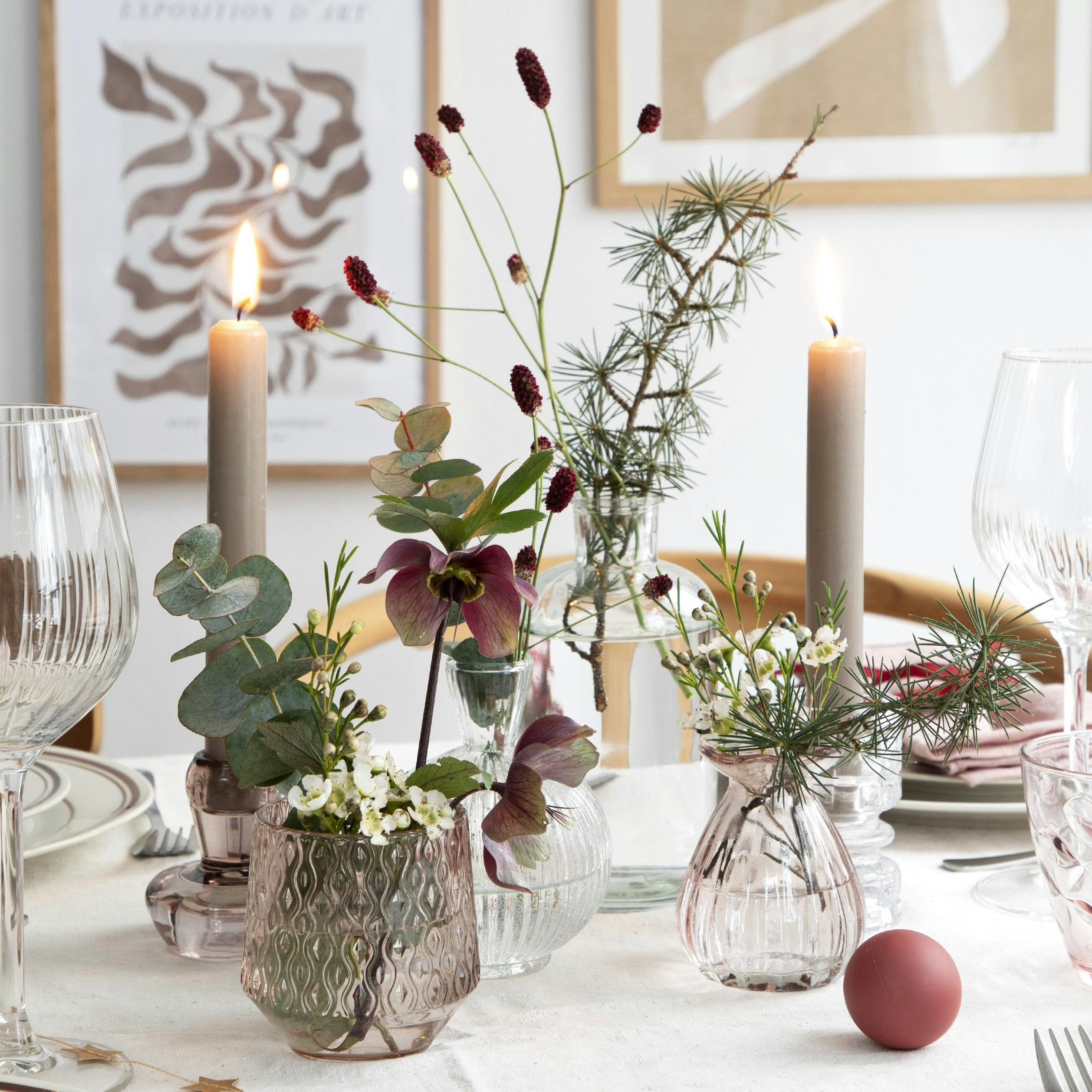 blomster på julebordet