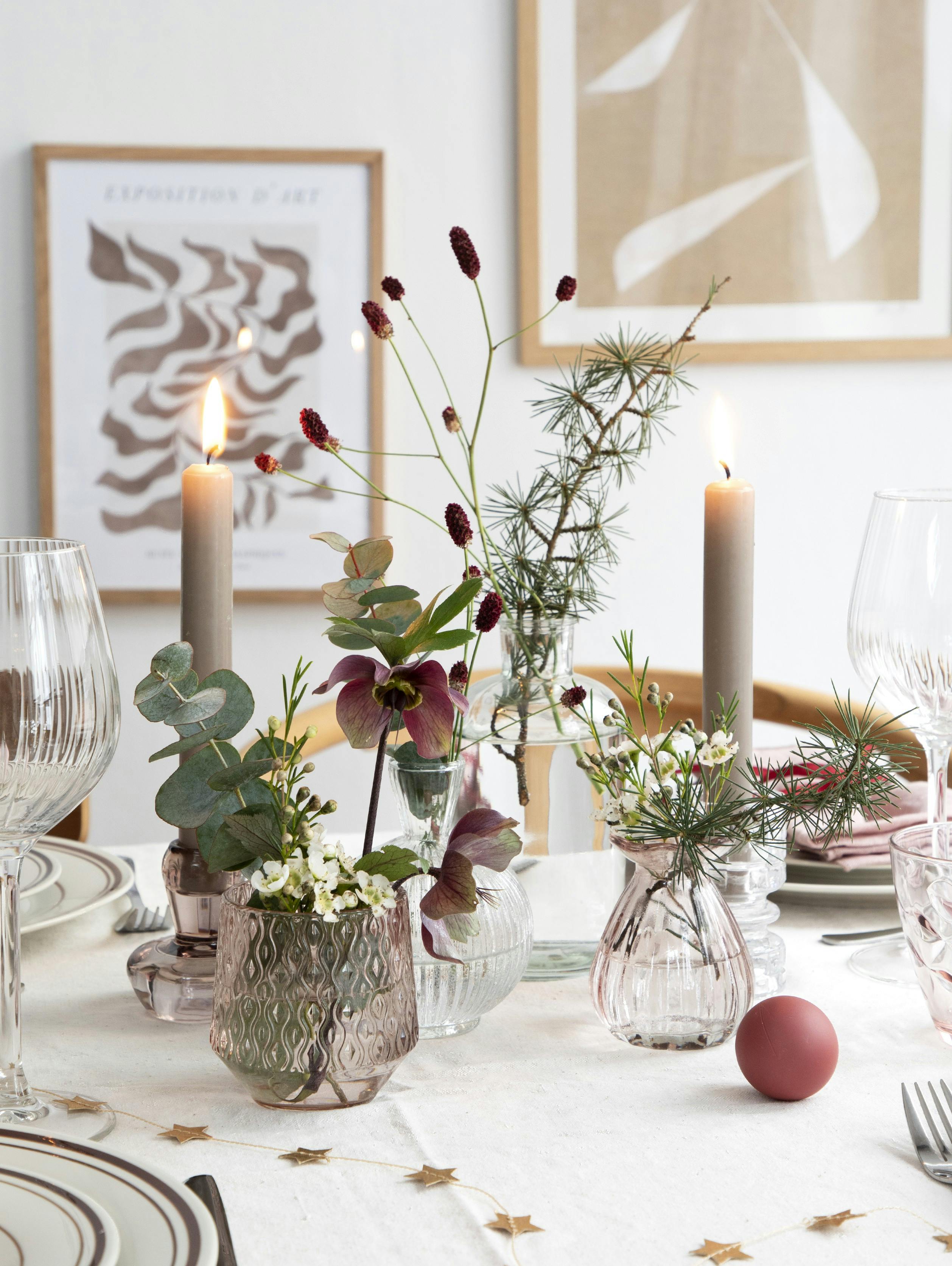 blomster på julebordet