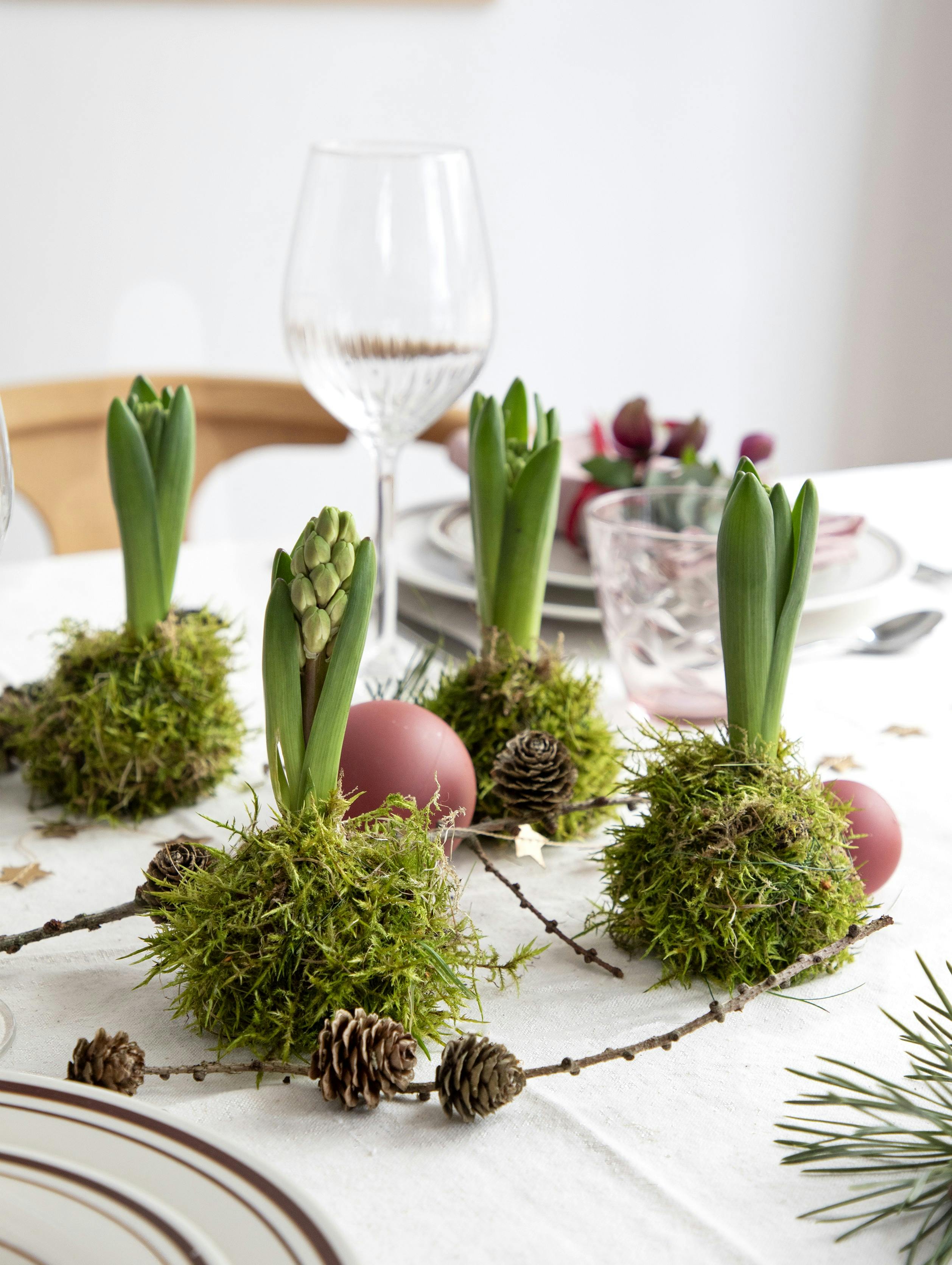 blomster på julebordet