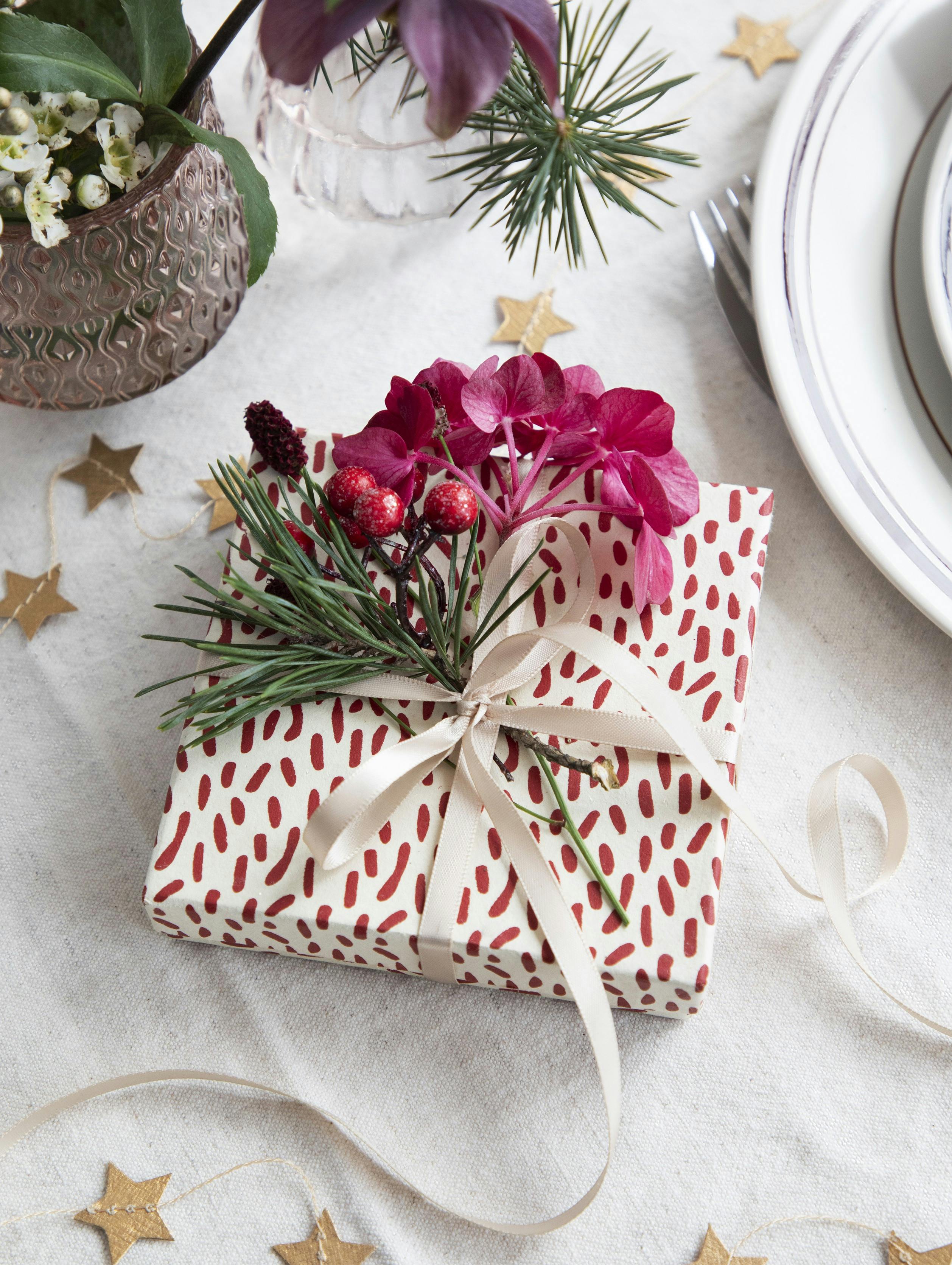 blomster på julebordet