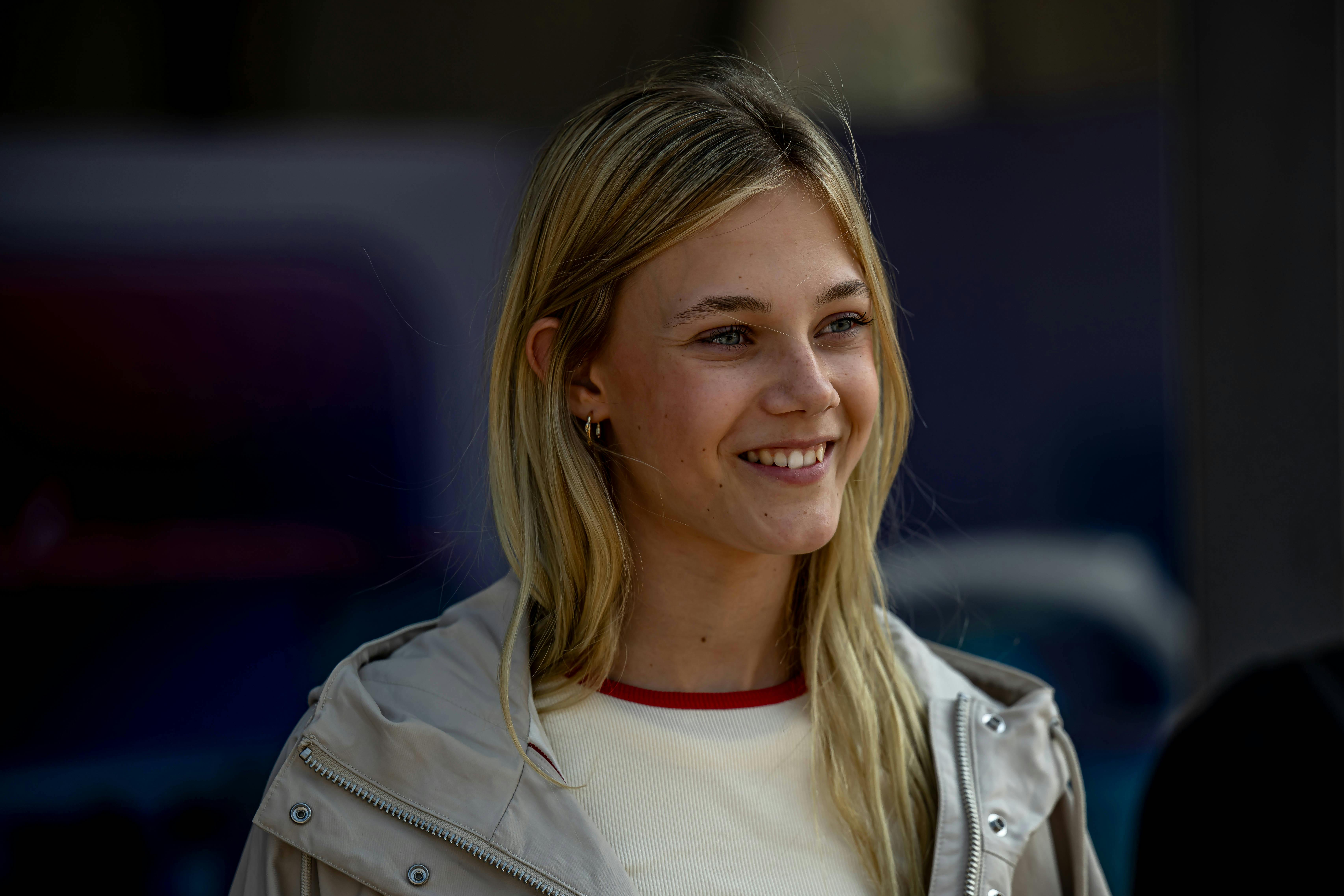 SHANGHAI, CHINA: Alba Hurup Larsen, , at the 2025 Formula 1 Chinese Grand Prix at the Shanghai International Circuit in Shanghai, China. (Foto: IMAGO/Michael Potts/Scanpix 2025)