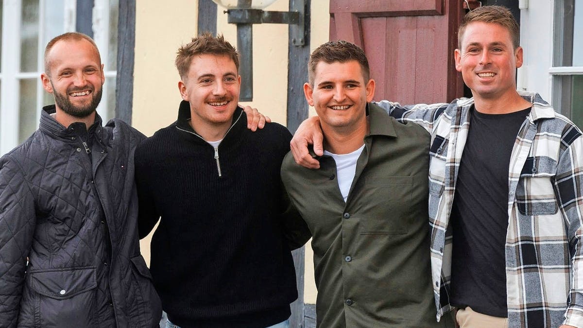 Christian, Samuel, Marcus og Brian er de fire singlemænd i denne sæson af 'Kærlighed hvor kragerne vender'.