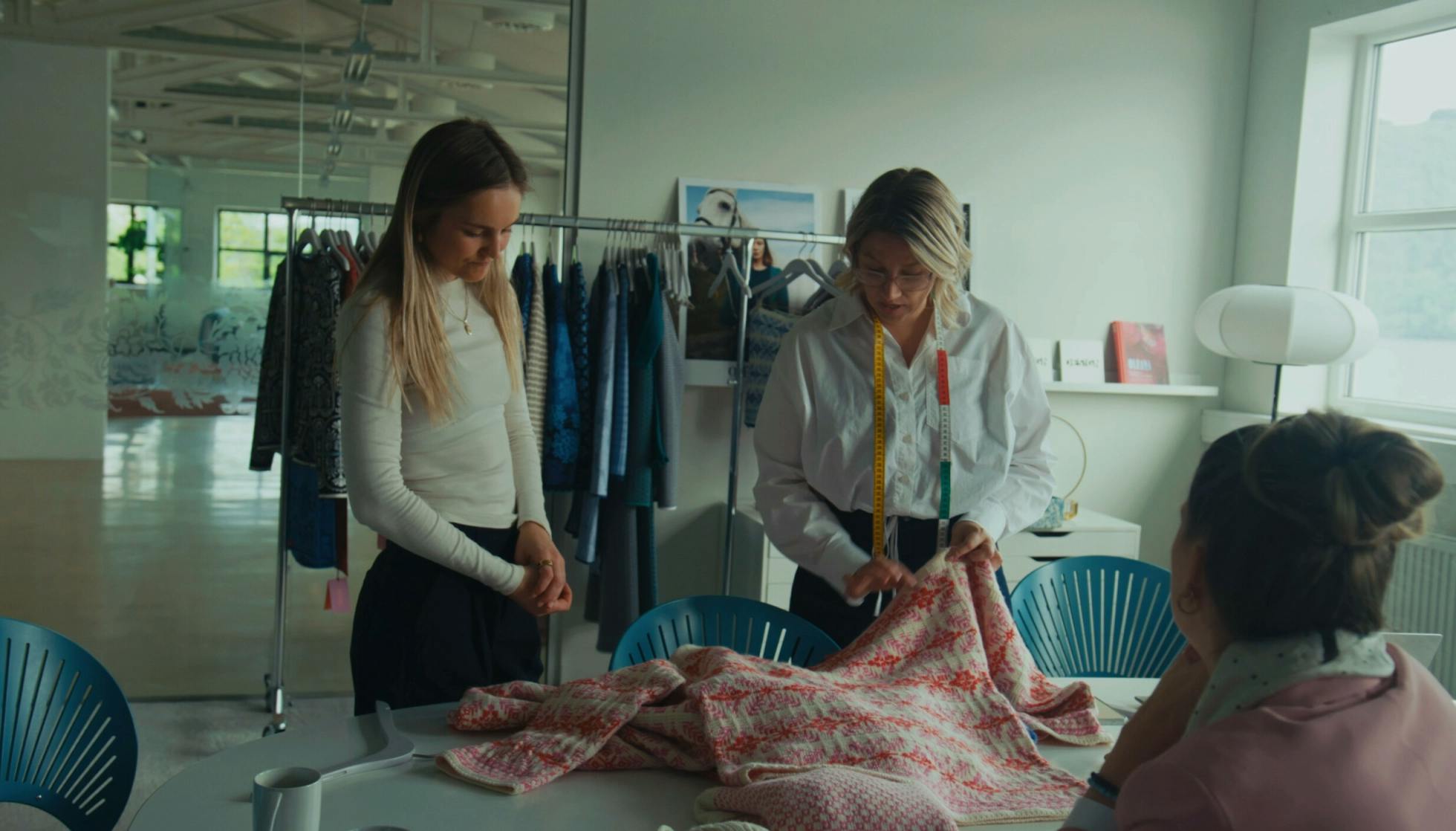 Helene på Oleana-fabrikken.