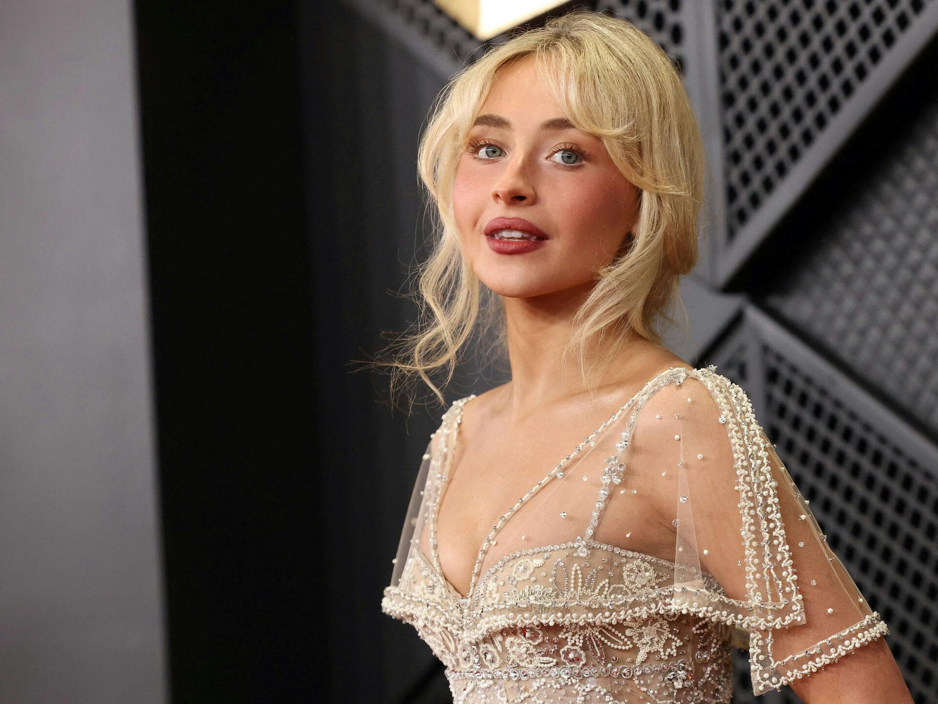 Sabrina Carpenter poses at the red carpet during the 68th Annual Grammy Awards in Los Angeles, California, U.S., February 1, 2026. REUTERS/Mario Anzuoni