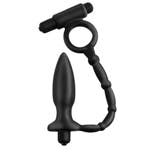 Anal Fantasy Ass-Kicker Anal Plug Med Penisring