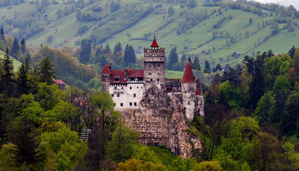 Draculas mytiske slot, Bran, i Transsylvanien.