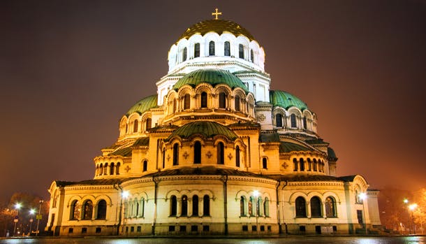 Rejser til Bulgarien: Alexander Nevski-katedralen i Sofia er en af Europas største ortodokse kirker.