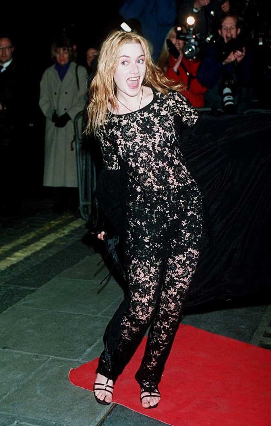 Blonder og sandaler på Kate Winslet