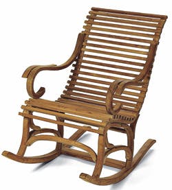 Gyngestol i teaktræ