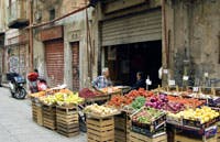 Frugt- og grøntmarked i Ragusa på Sicilien