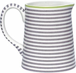 Porcelænskande med striber