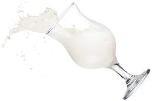 Mælk i glas