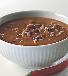 Chili con carne-suppe