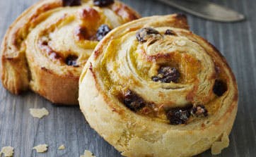 Franske cremesnegle med rosiner