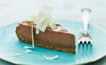 Cheesecake med to slags chokolade