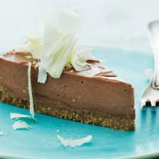 Cheesecake med to slags chokolade