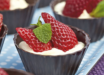 Minitærter med jordbær