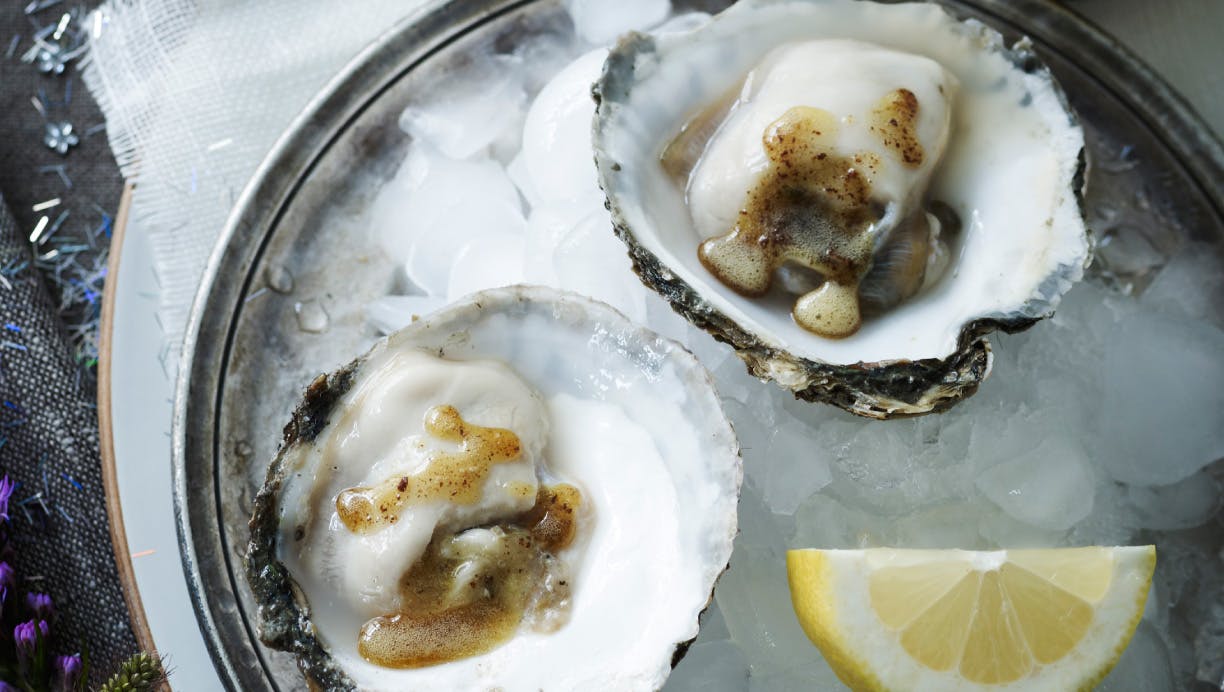 Østers med brunet smør og citron