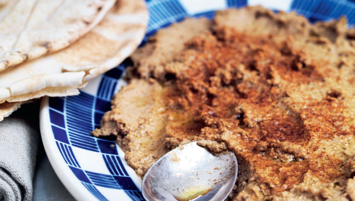 Hummus med fladbrød