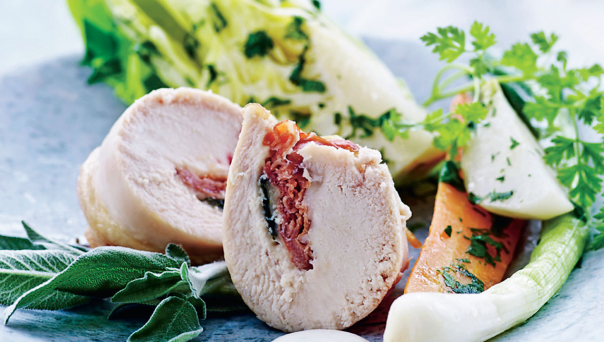 Kyllingebryst a la Saltimbocca