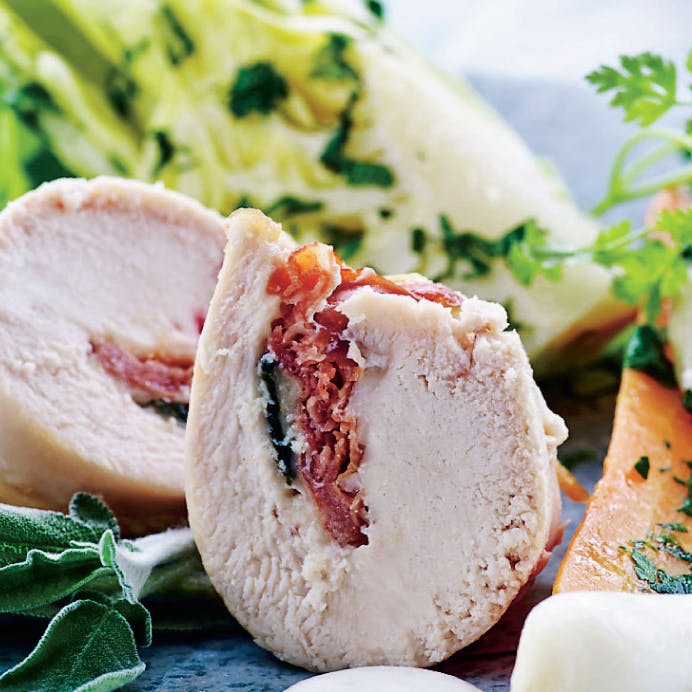 Kyllingebryst a la Saltimbocca
