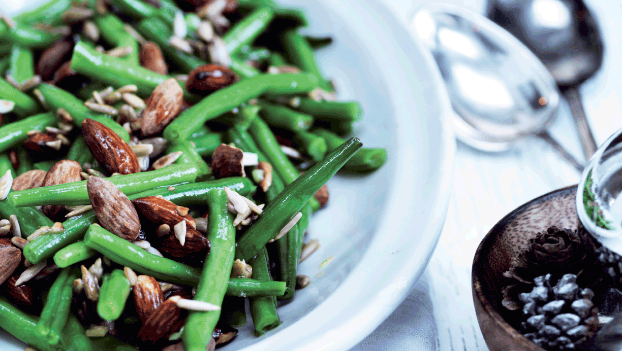 Opskrift på bønnesalat med solsikkekerner