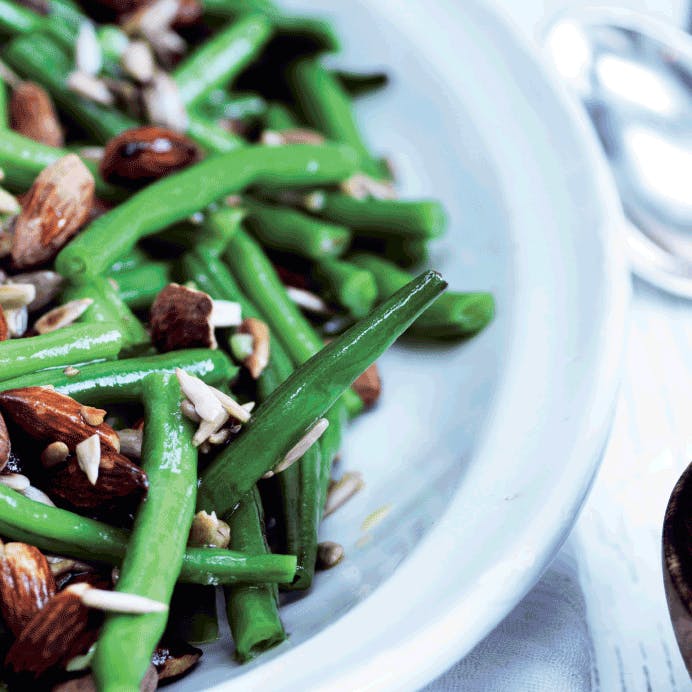 Opskrift på bønnesalat med solsikkekerner