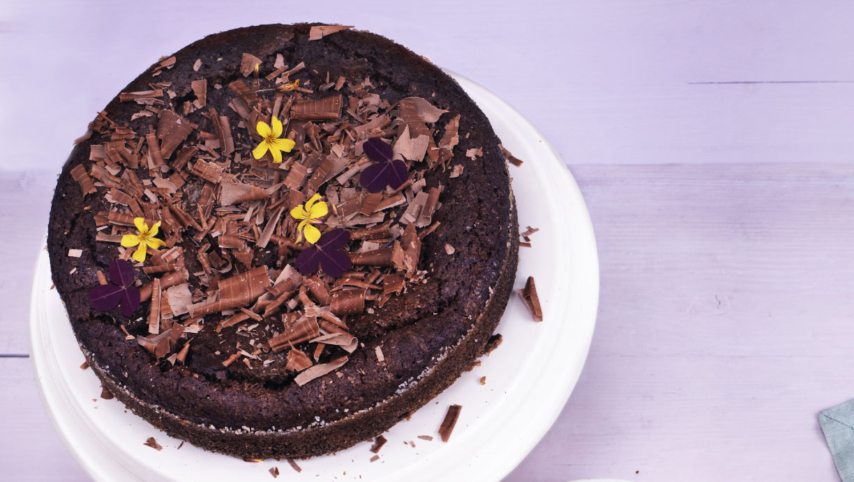 Chokoladekage med orangemarmelade