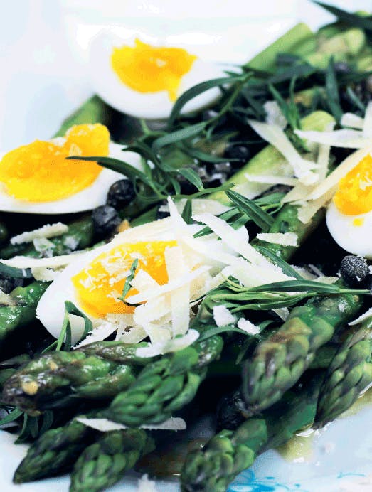 Lækker opskrift med grønne asparges.