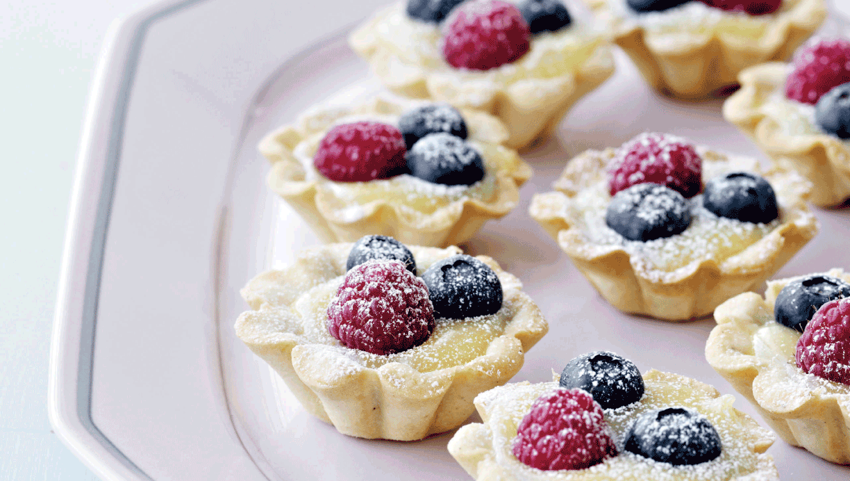 Frugttærter med citroncreme