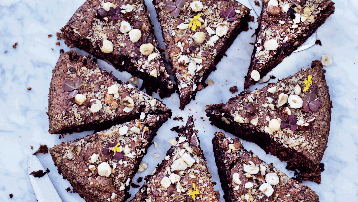 Rødbedekage med chokolade