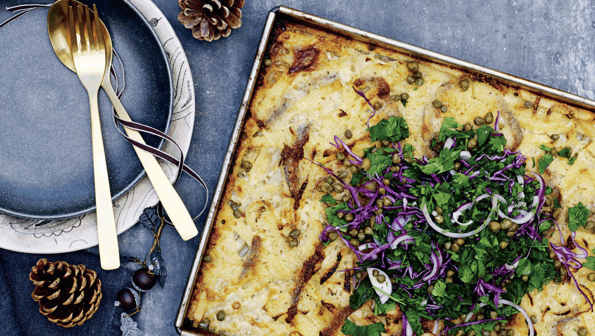 Janssons fristelse med rødkålssalat er en svensk juleklassiker