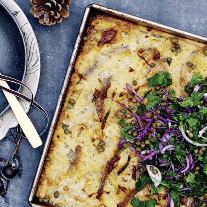 Janssons fristelse med rødkålssalat er en svensk juleklassiker