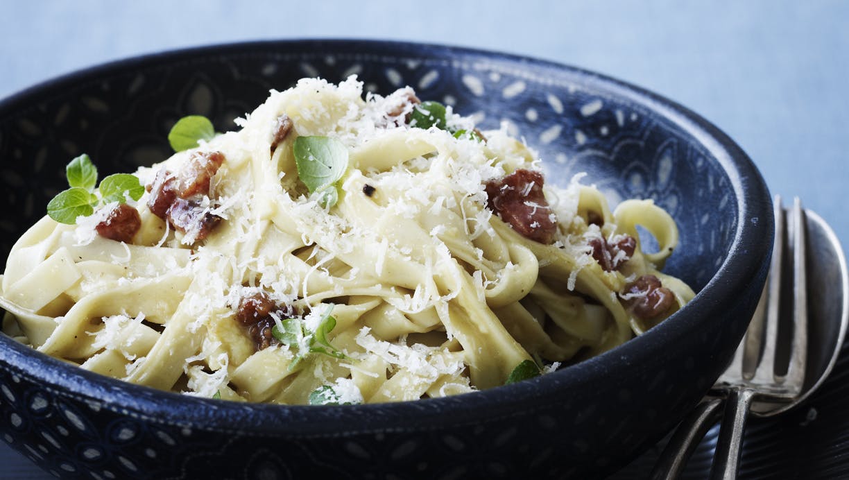 Opskrift på spaghetti carbonara