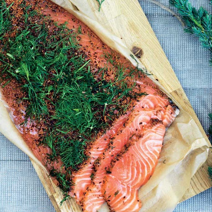 Opskrift på gravad laks