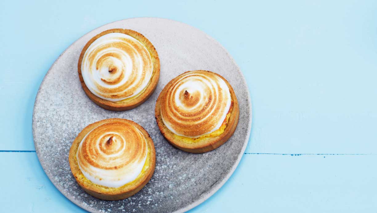 citrontærter med marengs