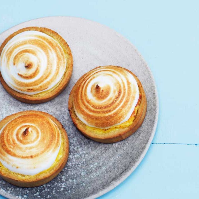 citrontærter med marengs