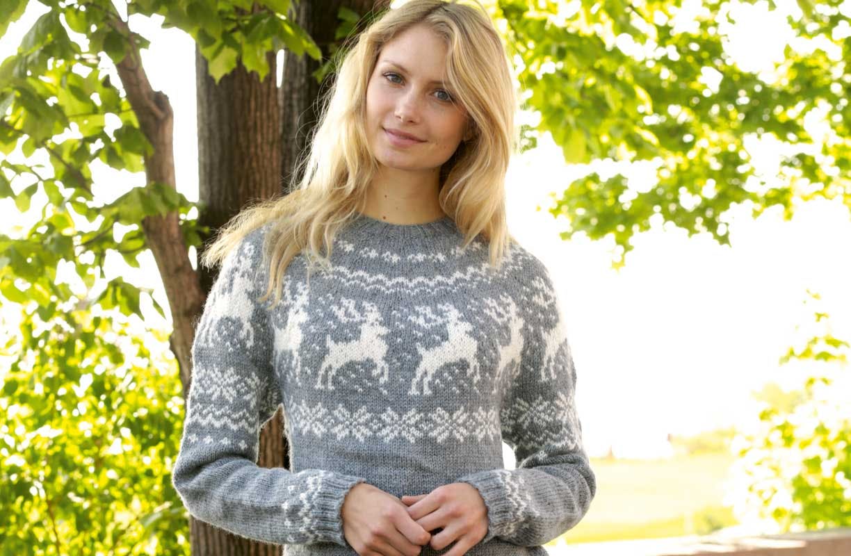 Strik en skøn sweater med rensdyr | Femina
