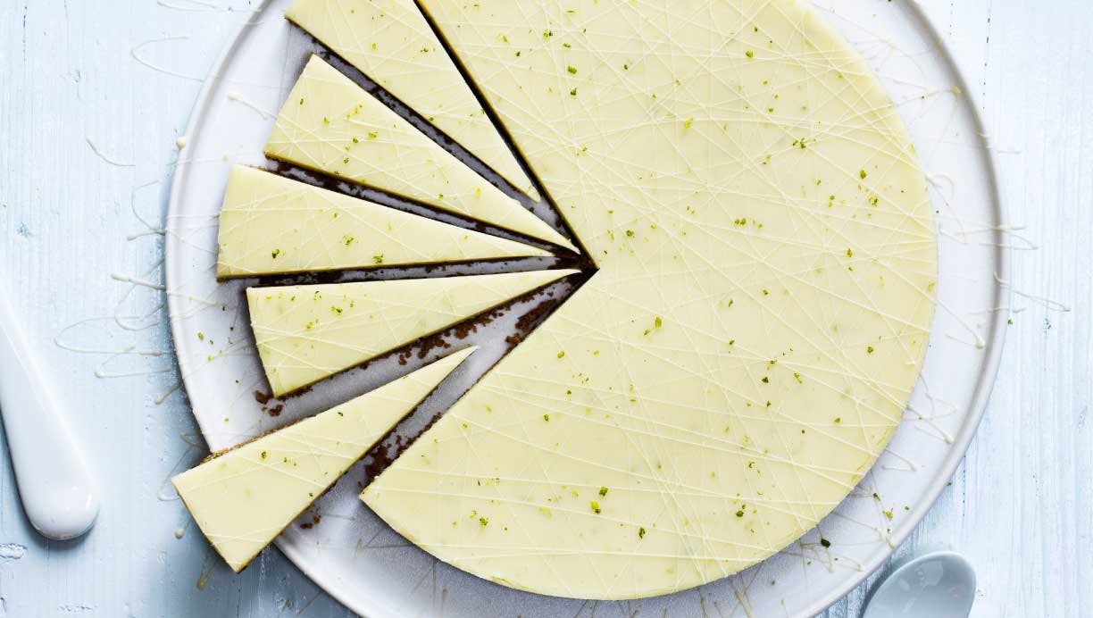 hvid chokoladetærte