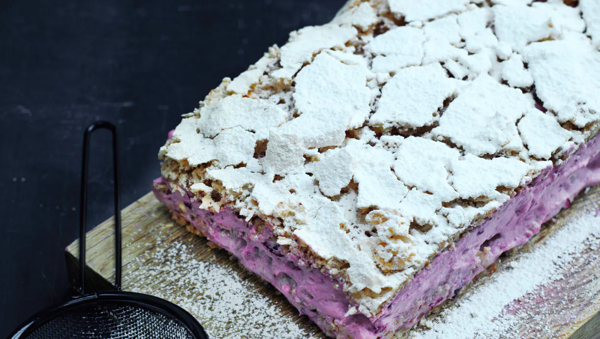 Fragilité med brombærcreme | Femina