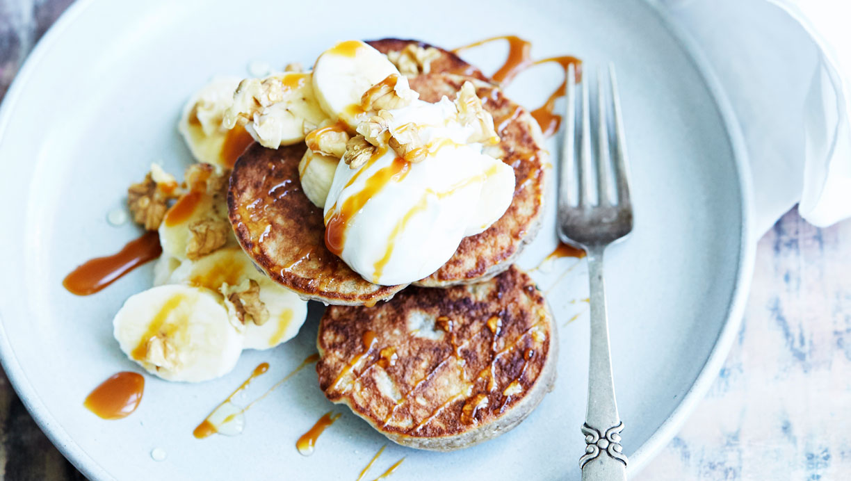 bananpandekager med havregryn