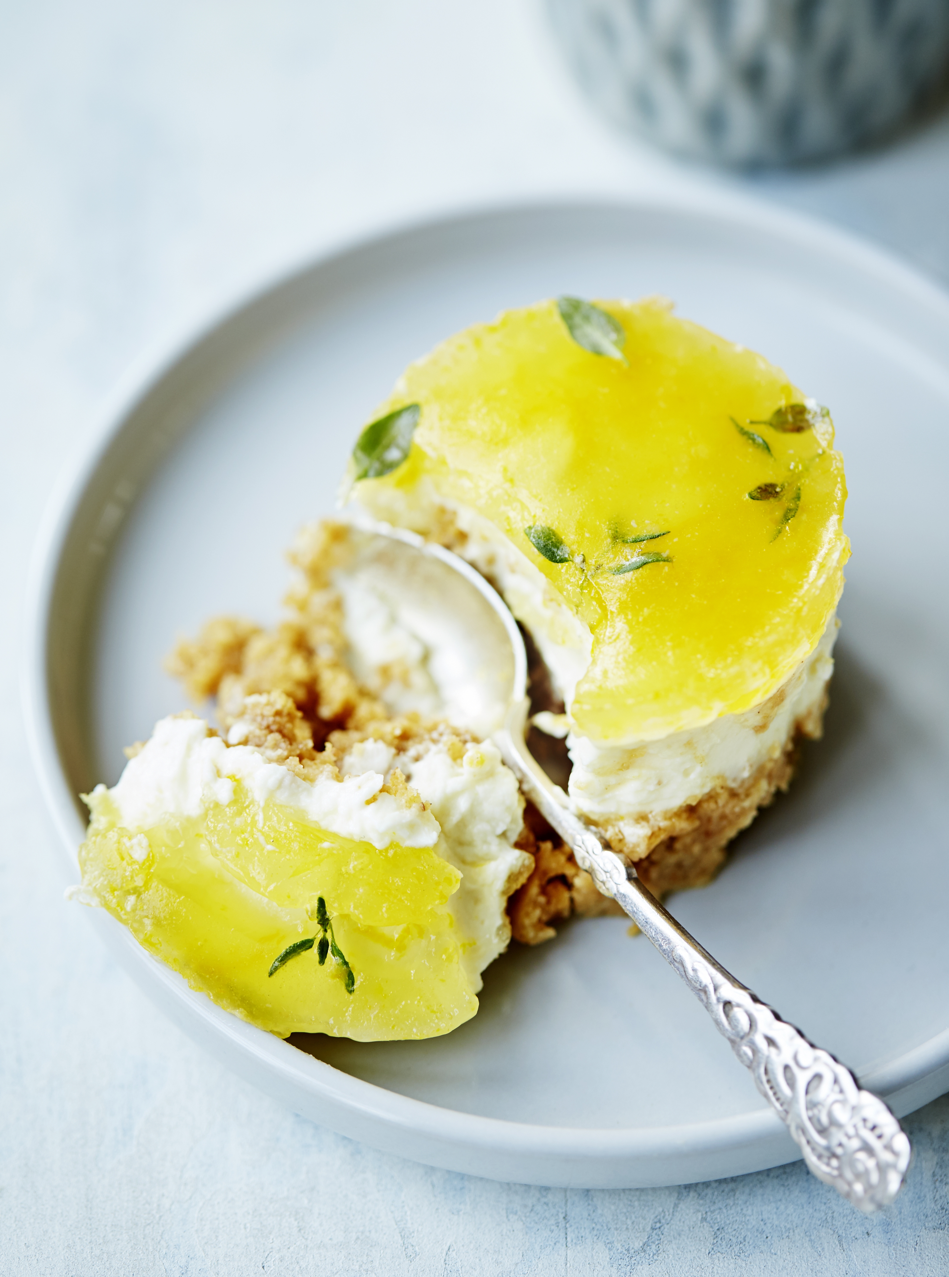 Cheesecake med gin-tonic-top