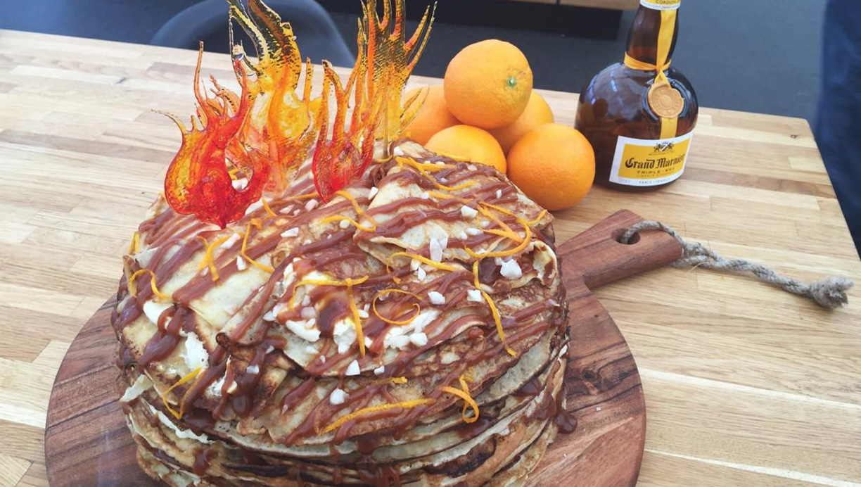 Crepe Suzette pandekage-kage