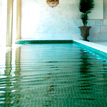 Pool på Falkenberg Strandhotel